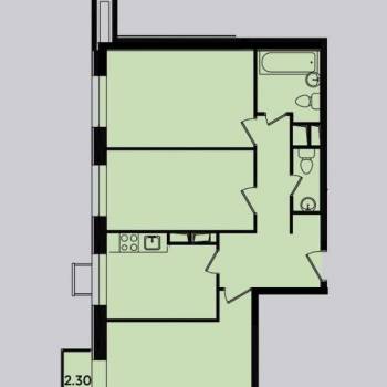 Продается 3-х комнатная квартира, 77,1 м²