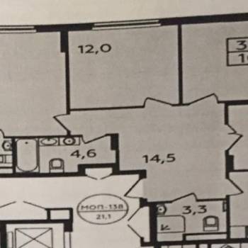 Продается Многокомнатная квартира, 107,2 м²