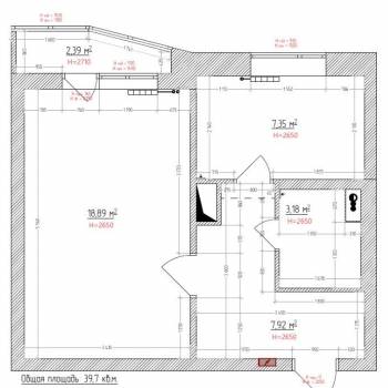 Сдается 1-комнатная квартира, 39,7 м²