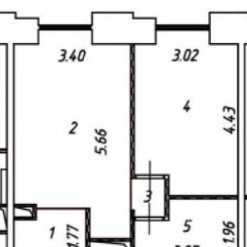 Сдается 2-х комнатная квартира, 42 м²