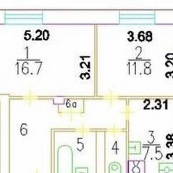 Сдается 2-х комнатная квартира, 50,2 м²