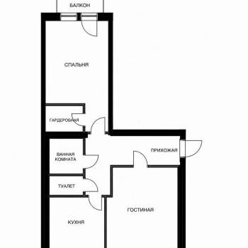 Продается 2-х комнатная квартира, 54,8 м²