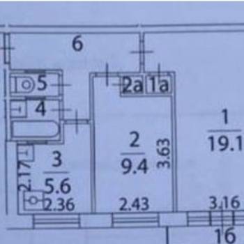 Сдается 2-х комнатная квартира, 44,5 м²