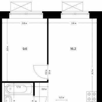 Сдается 1-комнатная квартира, 33 м²