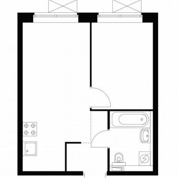 Сдается 1-комнатная квартира, 32,3 м²