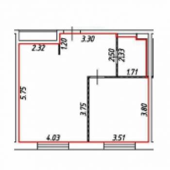 Продается 2-х комнатная квартира, 45,4 м²