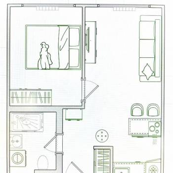 Сдается 1-комнатная квартира, 33 м²