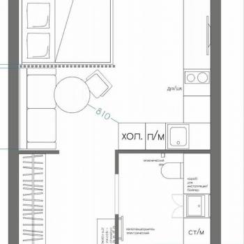 Продается 1-комнатная квартира, 26,3 м²