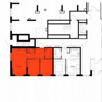 Продается 2-х комнатная квартира, 52 м²