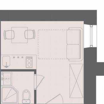 Сдается 1-комнатная квартира, 15 м²