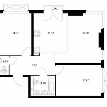 Сдается Многокомнатная квартира, 75 м²