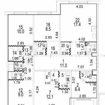 Продается 1-комнатная квартира, 17,4 м²