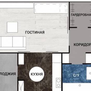 Сдается 1-комнатная квартира, 44,2 м²