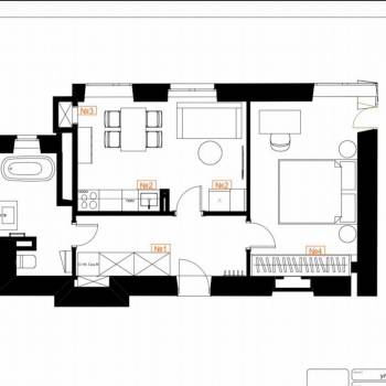 Продается 2-х комнатная квартира, 42,8 м²