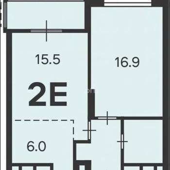 Продается 2-х комнатная квартира, 50 м²