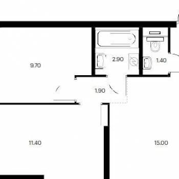Сдается Многокомнатная квартира, 45 м²