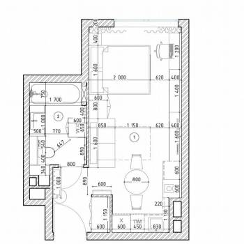 Сдается 1-комнатная квартира, 27 м²