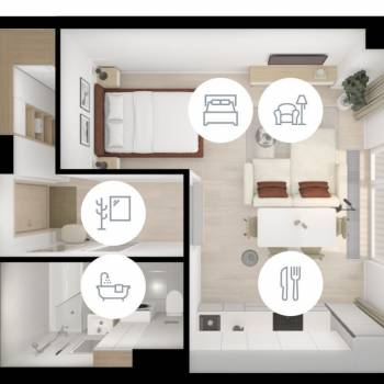 Продается 1-комнатная квартира, 37 м²
