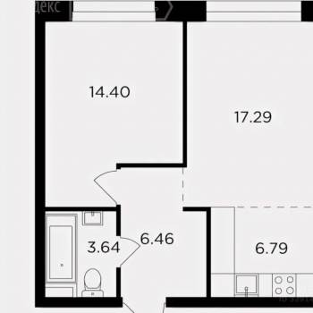 Продается 2-х комнатная квартира, 48,9 м²