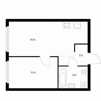 Сдается 1-комнатная квартира, 38 м²