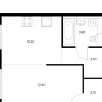 Сдается 1-комнатная квартира, 31,7 м²