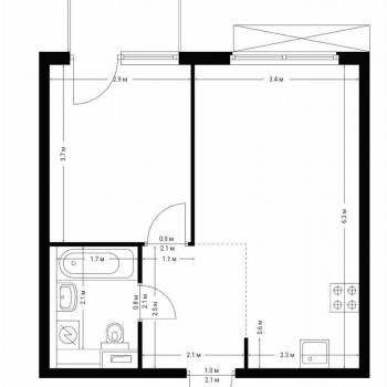 Сдается 1-комнатная квартира, 40 м²