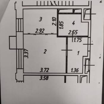 Продается 1-комнатная квартира, 27,6 м²