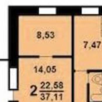 Сдается 2-х комнатная квартира, 37,2 м²