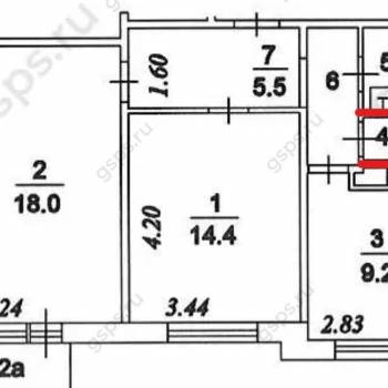 Сдается 2-х комнатная квартира, 53,2 м²