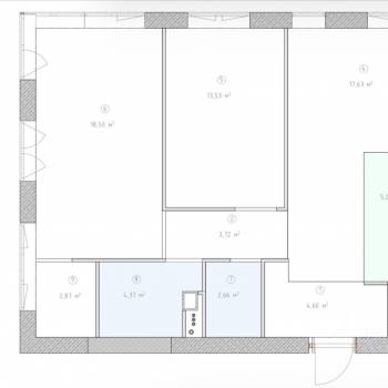 Продается 3-х комнатная квартира, 73,2 м²