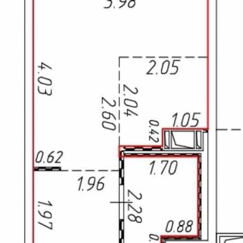 Продается 1-комнатная квартира, 22,1 м²