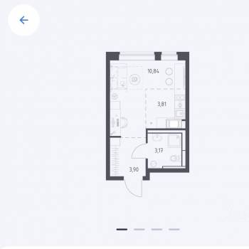 Продается 1-комнатная квартира, 22 м²