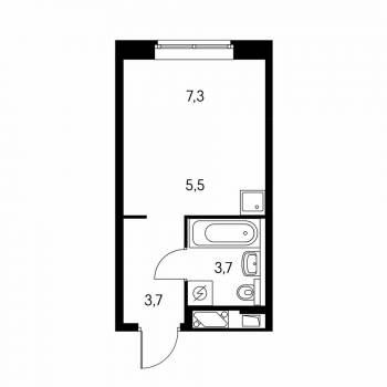 Сдается 1-комнатная квартира, 20 м²