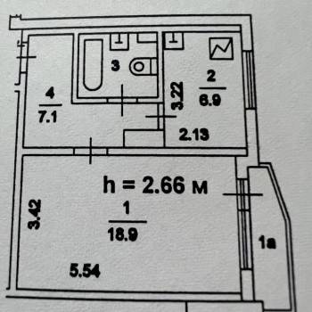 Продается 1-комнатная квартира, 37,2 м²