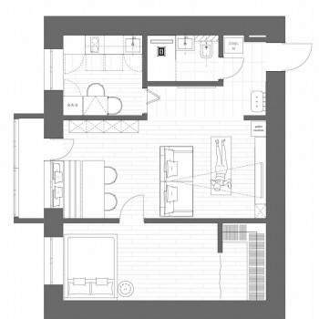 Сдается 2-х комнатная квартира, 45 м²