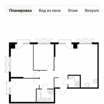 Сдается Многокомнатная квартира, 84,8 м²