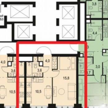 Продается 1-комнатная квартира, 33,8 м²