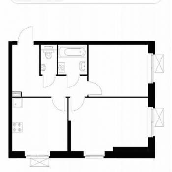 Сдается 2-х комнатная квартира, 51 м²