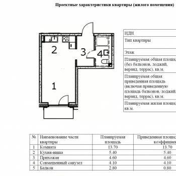 Продается 1-комнатная квартира, 28,6 м²