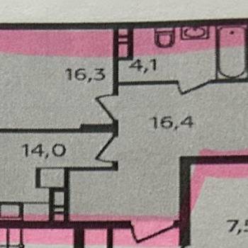 Продается 2-х комнатная квартира, 62,2 м²