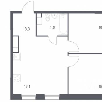 Продается 2-х комнатная квартира, 48 м²