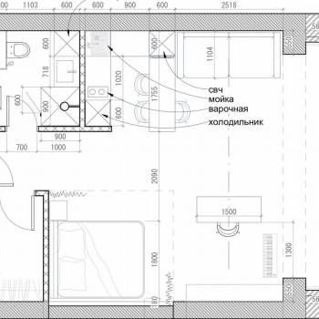 Сдается 1-комнатная квартира, 51 м²