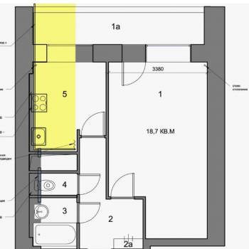 Сдается 1-комнатная квартира, 36,9 м²