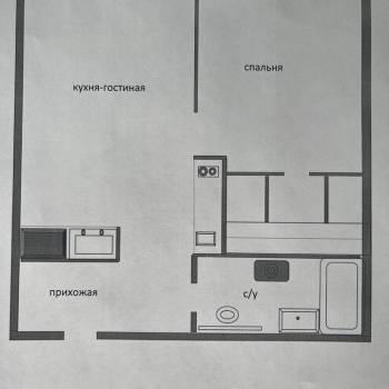 Продается 1-комнатная квартира, 37 м²