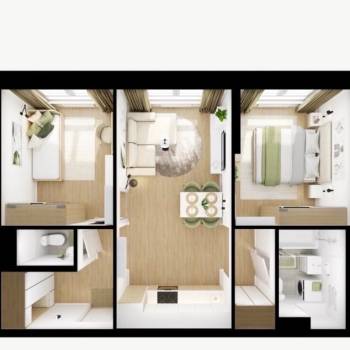 Сдается 2-х комнатная квартира, 55 м²