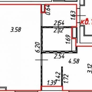 Сдается 1-комнатная квартира, 41,7 м²