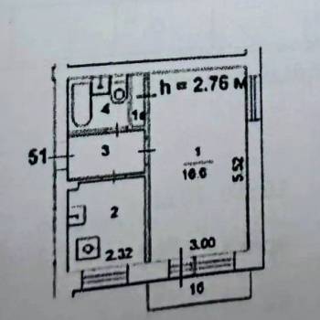 Продается 1-комнатная квартира, 28,9 м²