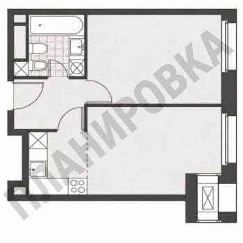Сдается 1-комнатная квартира, 39 м²