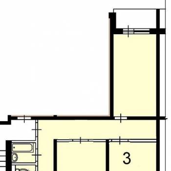 Продается 3-х комнатная квартира, 57,9 м²