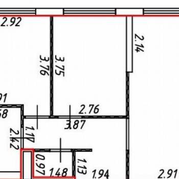 Сдается 2-х комнатная квартира, 50,5 м²